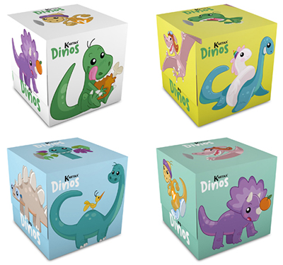 Universal tissues Kartika DINOSAURS box 56